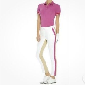 G/Fore Golf Pants Colorblock White Khaki Tan Pink Size 2